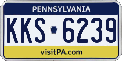 PA license plate KKS6239