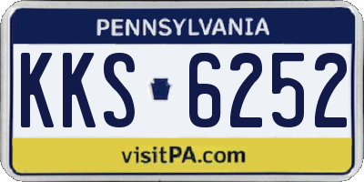PA license plate KKS6252