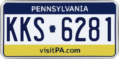 PA license plate KKS6281
