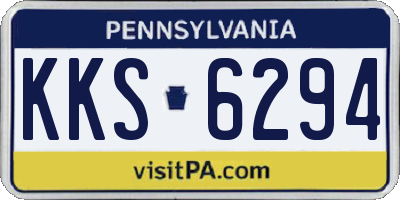PA license plate KKS6294