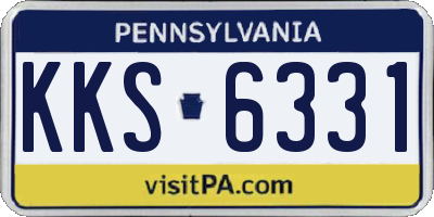 PA license plate KKS6331