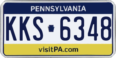 PA license plate KKS6348