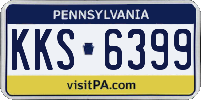 PA license plate KKS6399