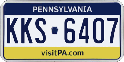 PA license plate KKS6407