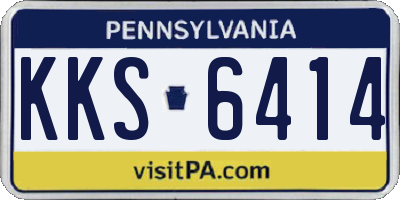 PA license plate KKS6414