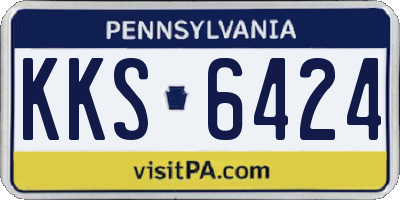 PA license plate KKS6424