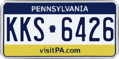PA license plate KKS6426