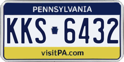 PA license plate KKS6432