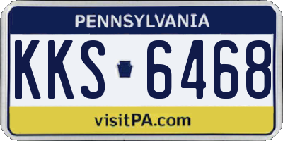 PA license plate KKS6468