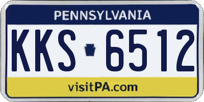 PA license plate KKS6512