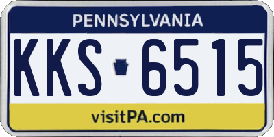 PA license plate KKS6515