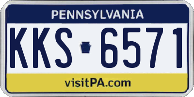 PA license plate KKS6571