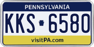 PA license plate KKS6580
