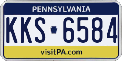 PA license plate KKS6584