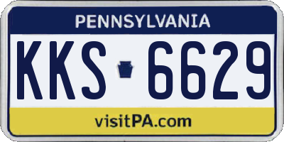 PA license plate KKS6629