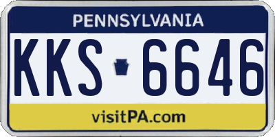PA license plate KKS6646