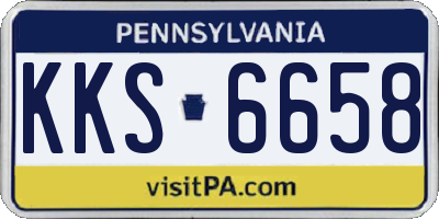 PA license plate KKS6658