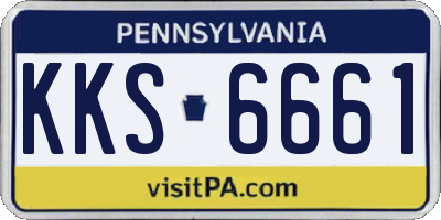 PA license plate KKS6661
