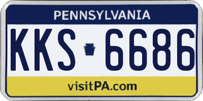 PA license plate KKS6686