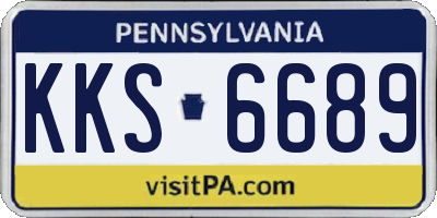 PA license plate KKS6689