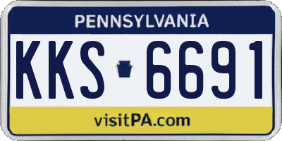 PA license plate KKS6691