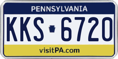 PA license plate KKS6720