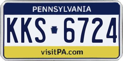 PA license plate KKS6724