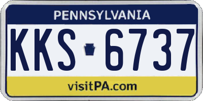 PA license plate KKS6737