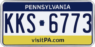 PA license plate KKS6773