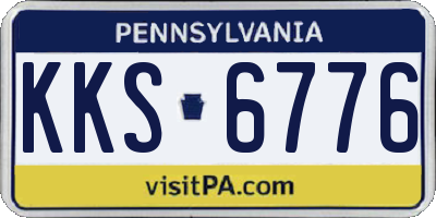 PA license plate KKS6776