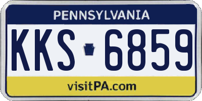 PA license plate KKS6859