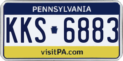 PA license plate KKS6883