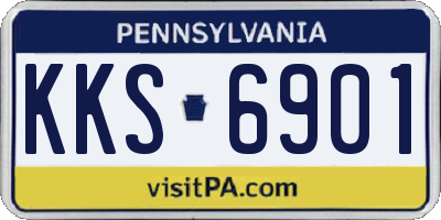 PA license plate KKS6901