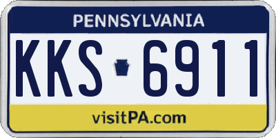 PA license plate KKS6911
