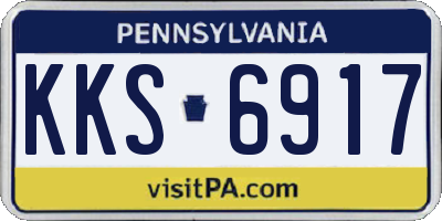 PA license plate KKS6917