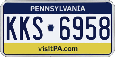 PA license plate KKS6958
