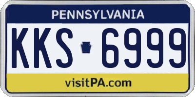 PA license plate KKS6999