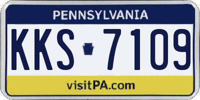 PA license plate KKS7109