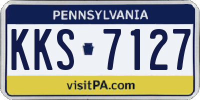 PA license plate KKS7127