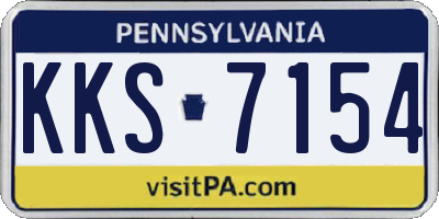 PA license plate KKS7154