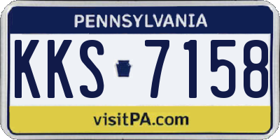 PA license plate KKS7158