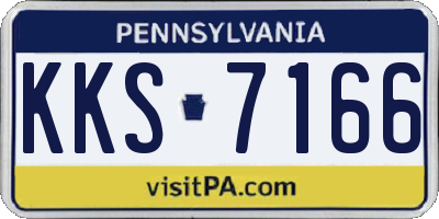 PA license plate KKS7166