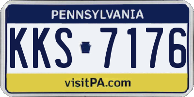 PA license plate KKS7176