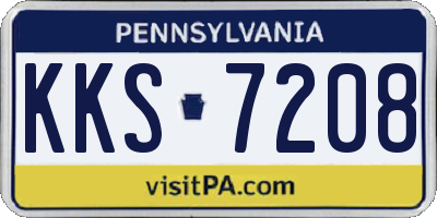 PA license plate KKS7208