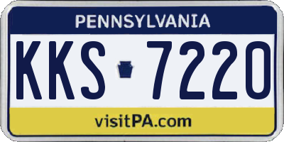 PA license plate KKS7220
