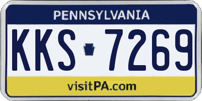 PA license plate KKS7269