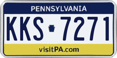 PA license plate KKS7271