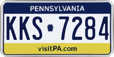 PA license plate KKS7284