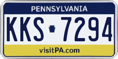 PA license plate KKS7294