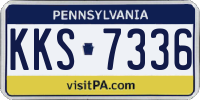 PA license plate KKS7336